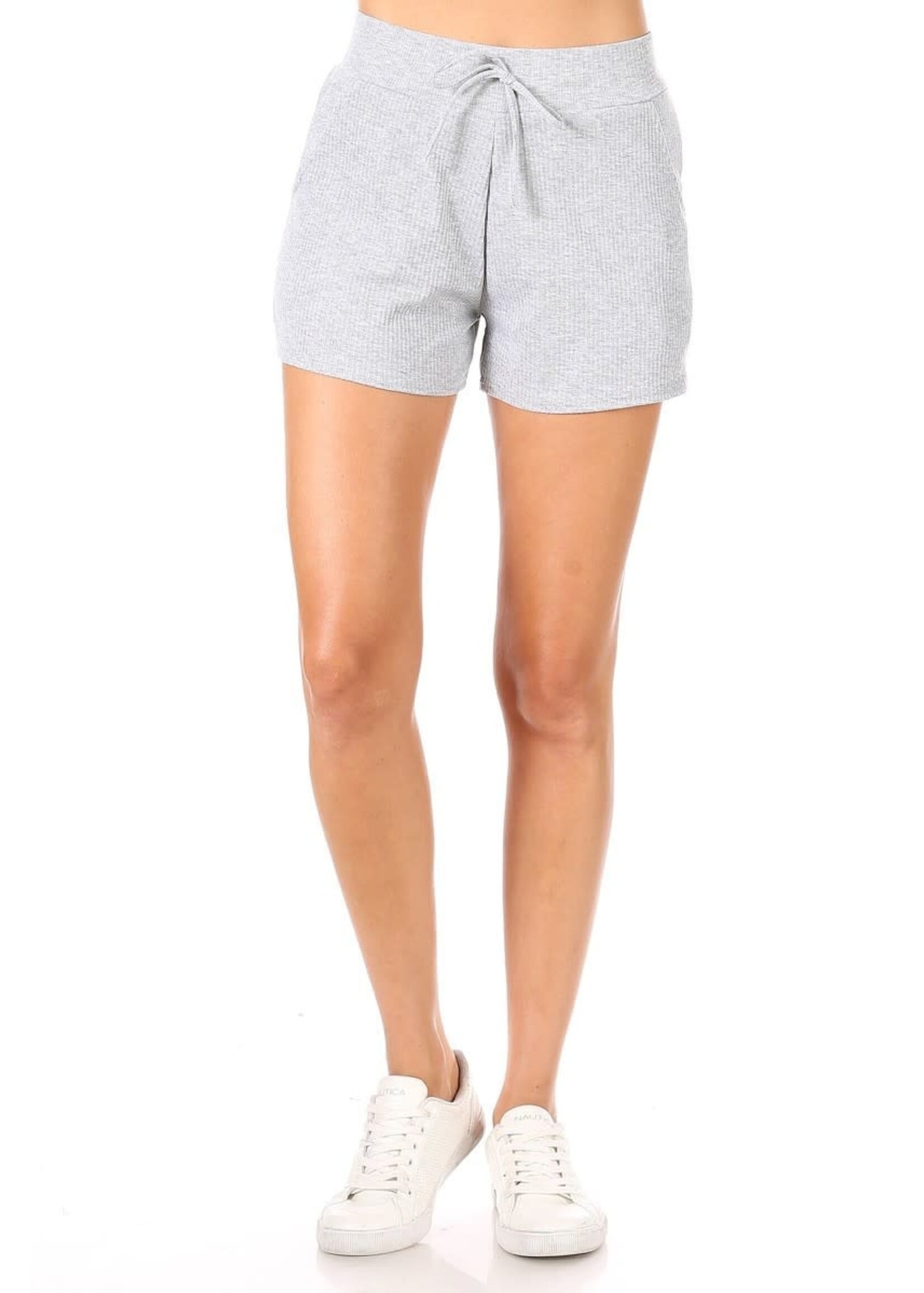 MOZP3308C77 - KNIT SHORTS W/WIDE ELASTIC WAIST