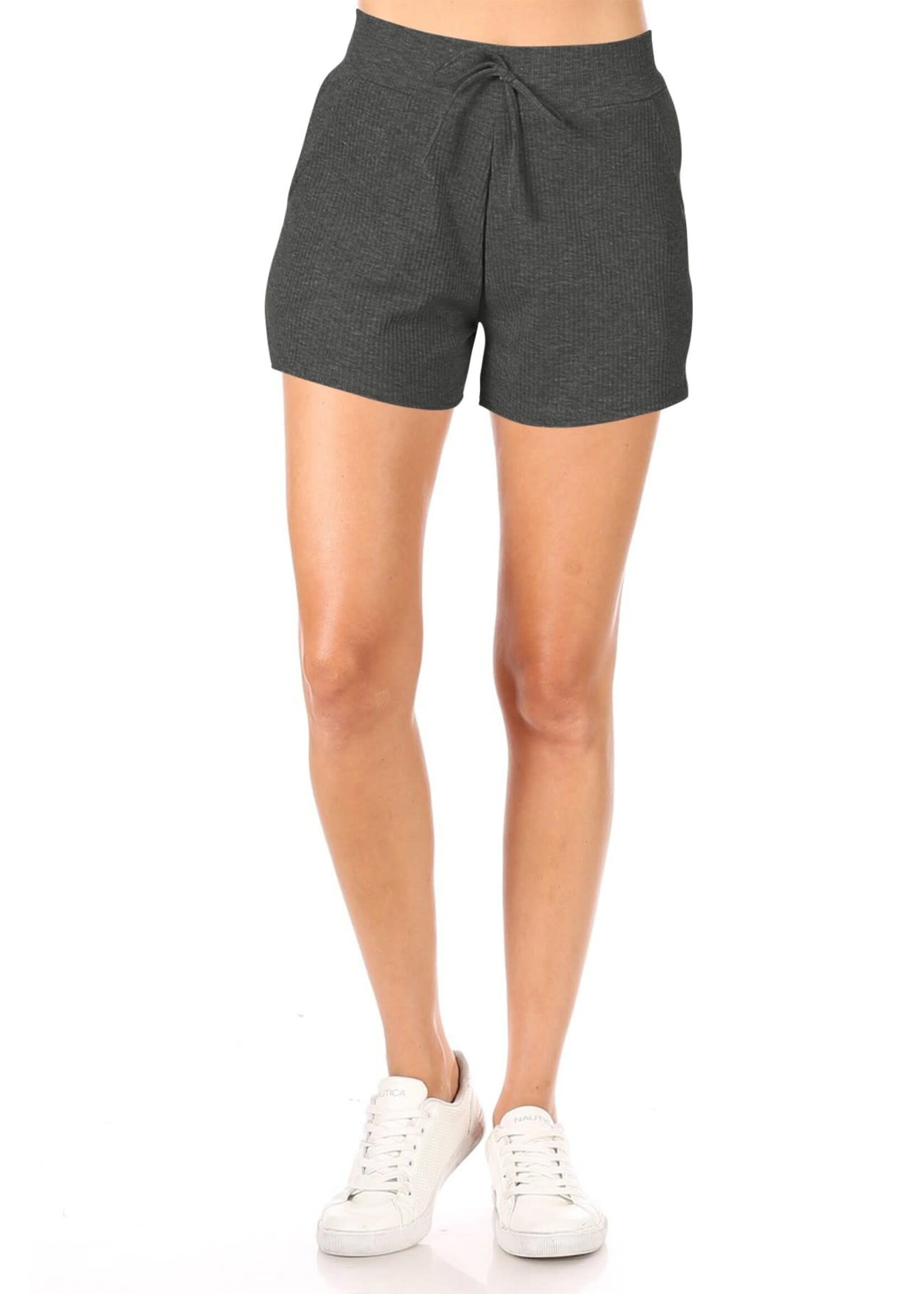 MOZP3308C77 - KNIT SHORTS W/WIDE ELASTIC WAIST