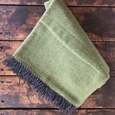 Lambswool Throw Palm Herringbone