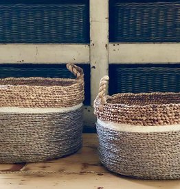 Tri-color Seagrass Basket