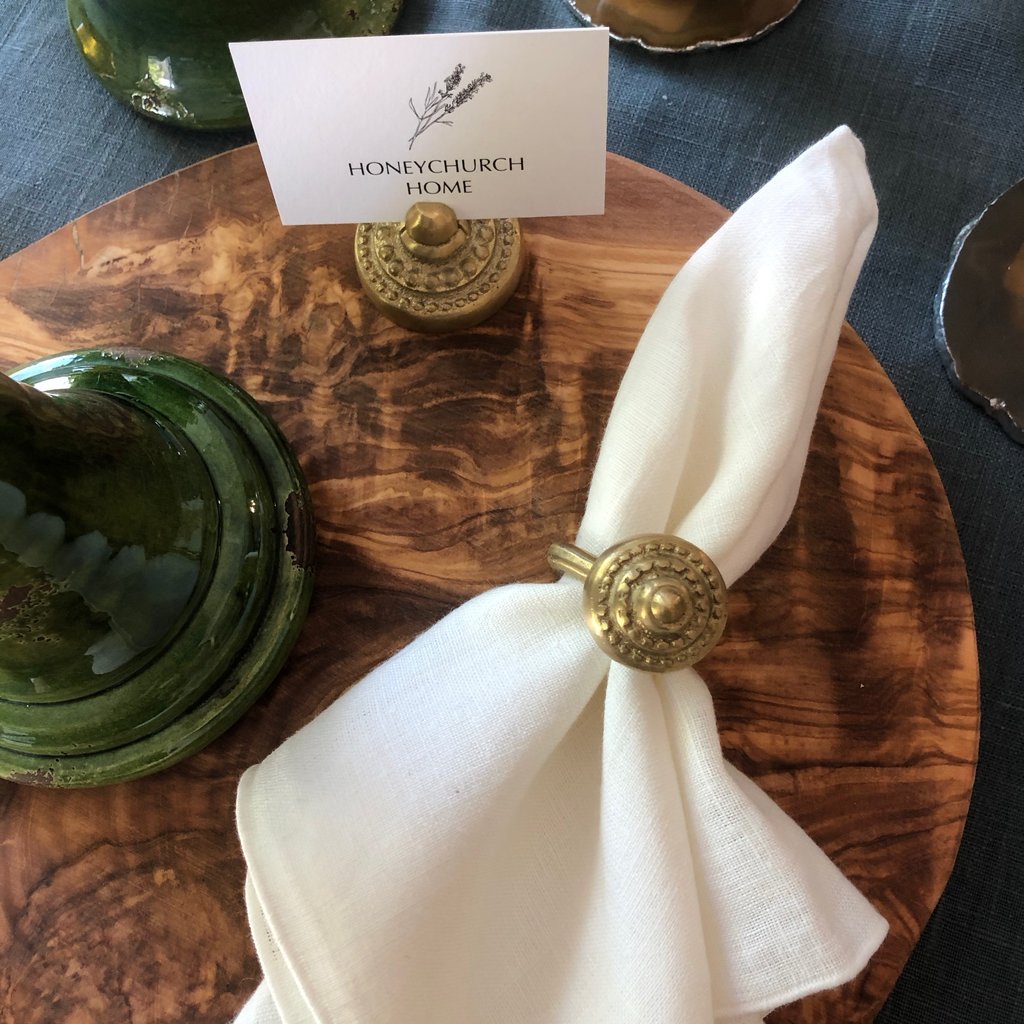 Cast Bronze Napkin Ring