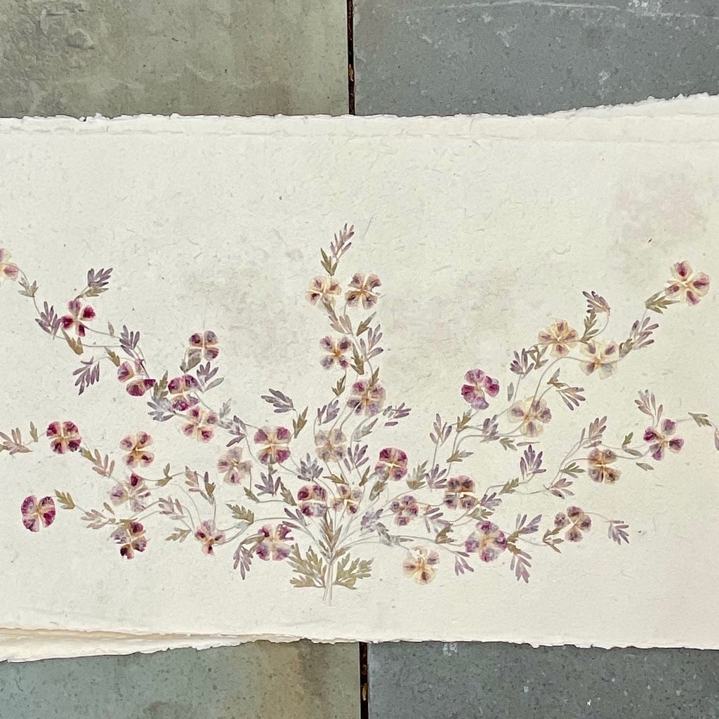 Flower Paper 30x59 - Pale Pink