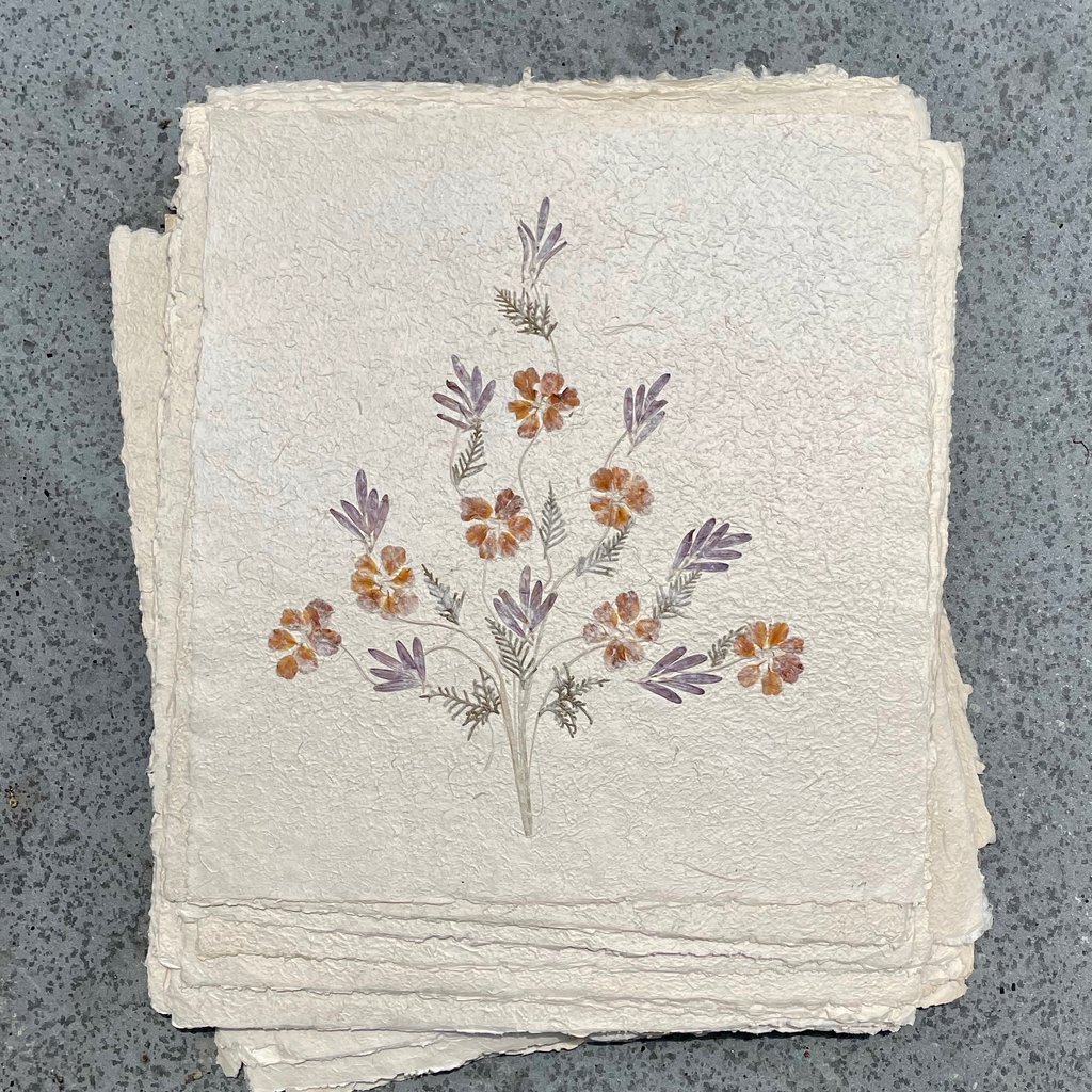 Flower Paper 20x18 - Purple/Orange