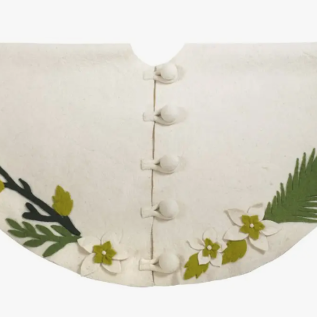 Tree Skirt - Handmade / Greenery 72"