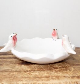 Ceramic Bird Bowl - Painted Birds