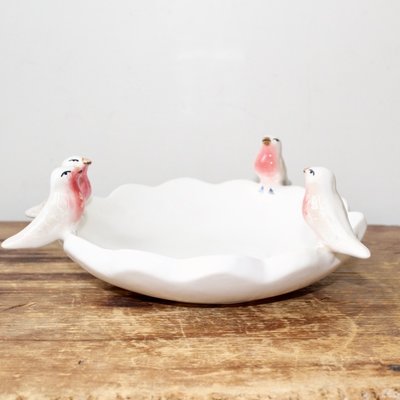 Ceramic Bird Bowl - Painted Birds