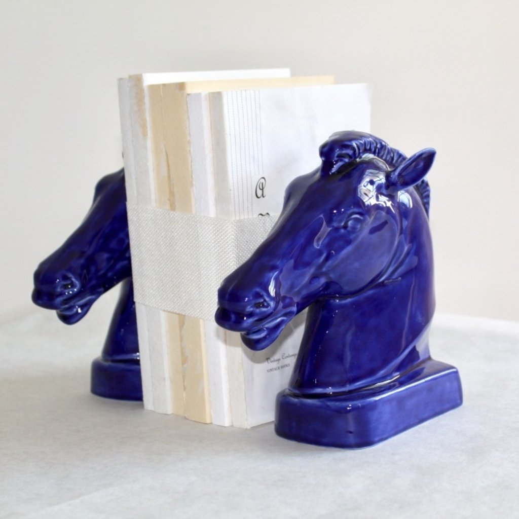 Ceramic Horse Bookends