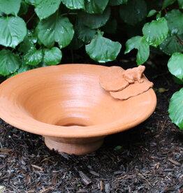 Terracotta Bowl w/ Frog & Lily Pad