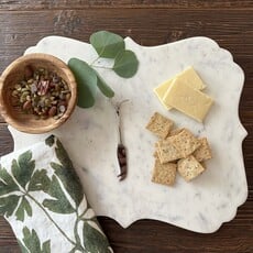 White Marble Scalloped Board