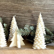 Christmas Tree Candles - White