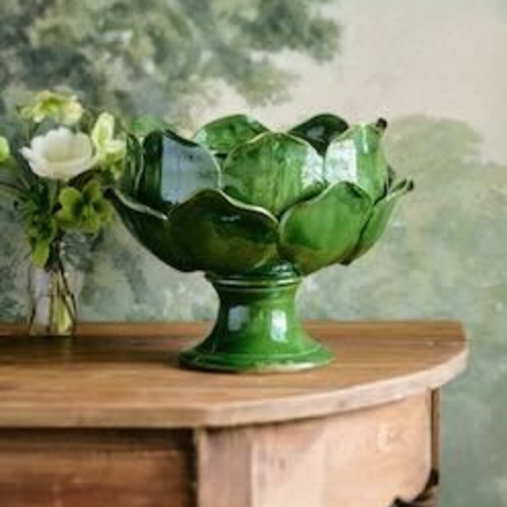 Honeychurch Petal Bowl - Large Verde