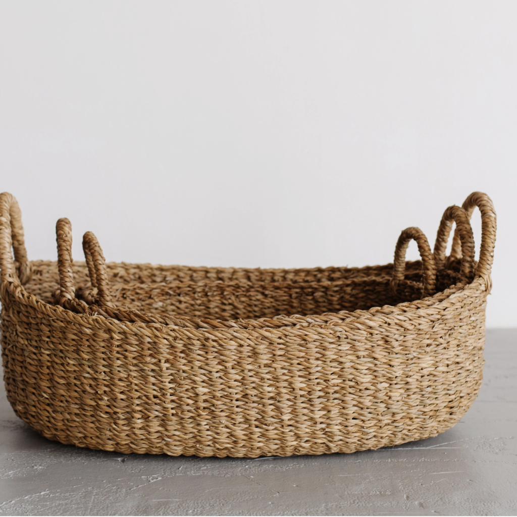 Oval Tray Basket Harvest - Set of 3