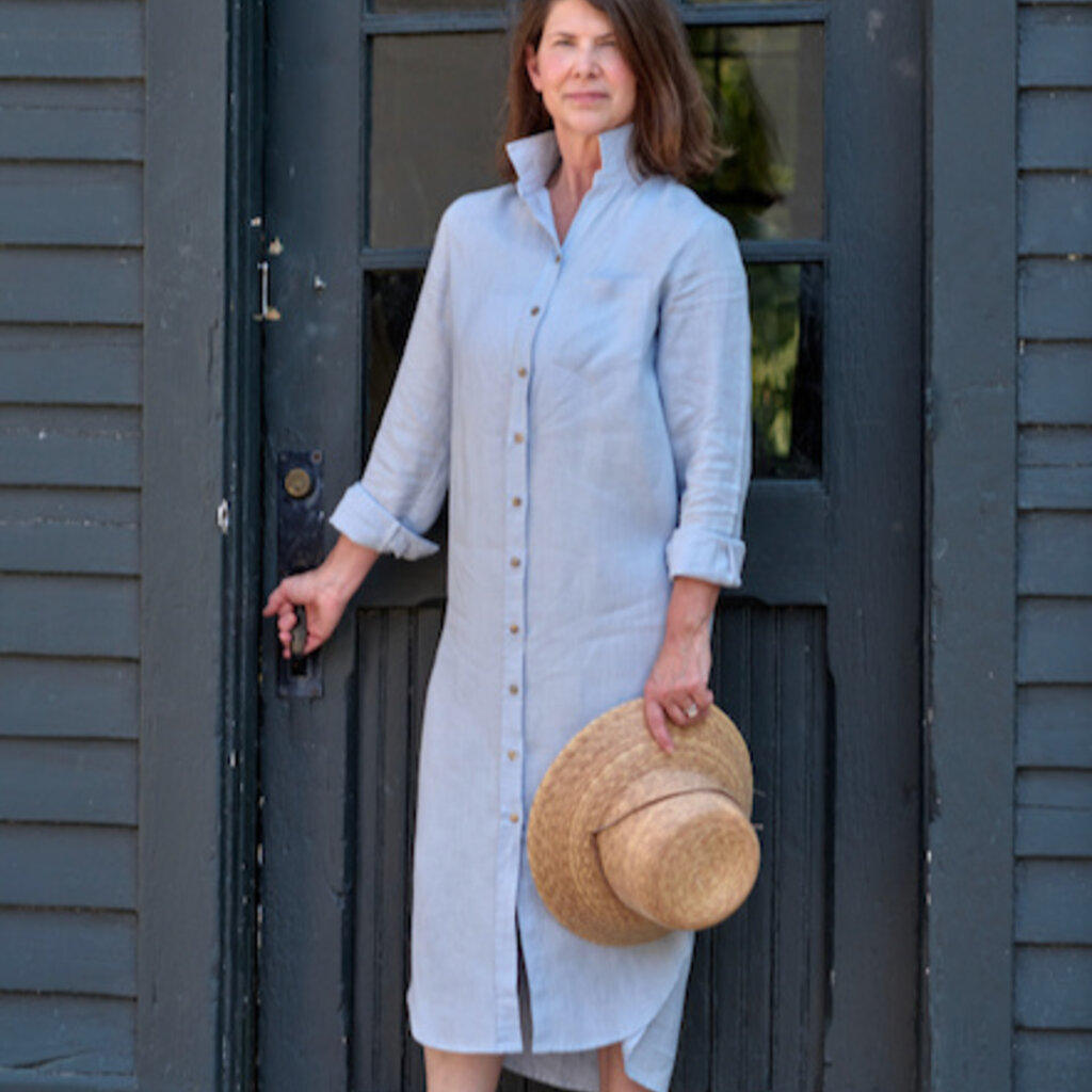 Lucy 100% Linen Dress Long -