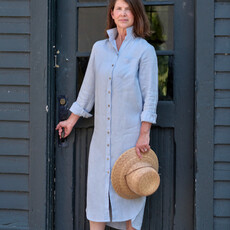 Lucy 100% Linen Dress Long -