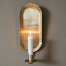 Brass Wall Sconce - Candle Holder