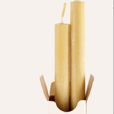 Beeswax Dinner Candles - Set of 2