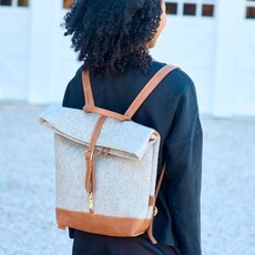 Felted Wool / Leather Backback