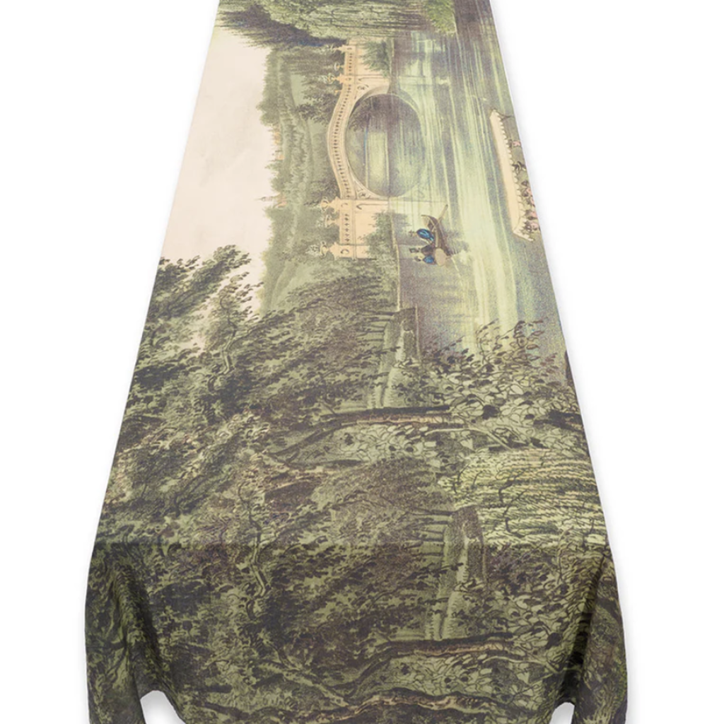 Summerill & Bishop Central Park Linen Tablecloth -