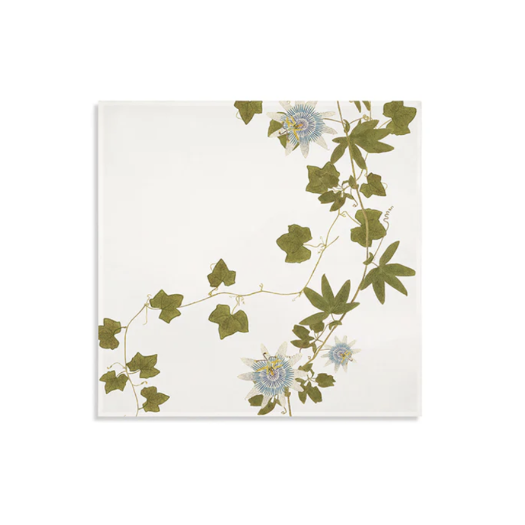 Passiflora Two Vines Linen Napkin