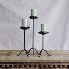 Honeychurch Flower Candlestick - Iron