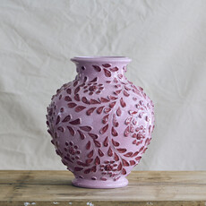 Vase with Vines - Pink