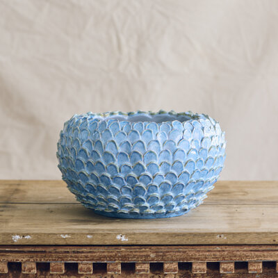 ND Dolfi Scalloped Bowl - Blue