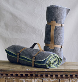 Montcalm Grey Picnic Throw - Basil Stitch