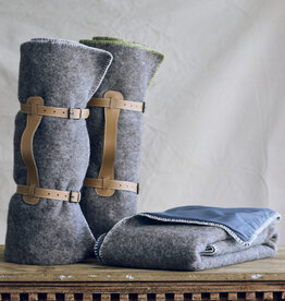 Montcalm Grey Picnic Throw - Ivory Stitch