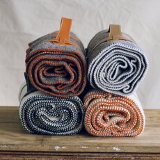 Aure Grey Throw - Tangerine Stitch