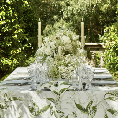 Summerill & Bishop -  Lily of the Valley Tablecloth