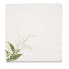 Summerill & Bishop Lily of the Valley 'Muguet' Linen Napkin