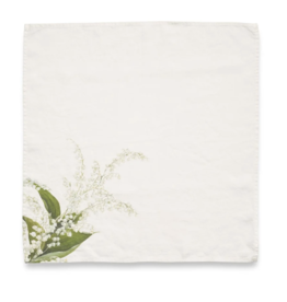 Summerill & Bishop - Lily of the Valley 'Muguet' Linen Napkin