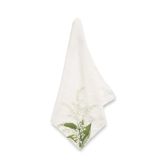 Summerill & Bishop Lily of the Valley 'Muguet' Linen Napkin