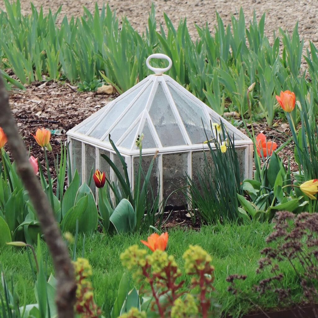 English Cast Iron Victorian Square Cloche