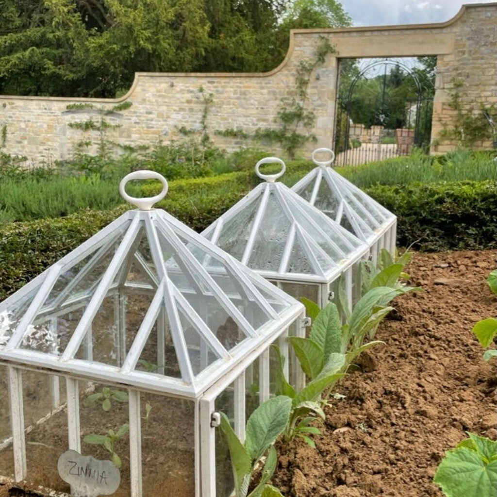 English Cast Iron Victorian Square Cloche