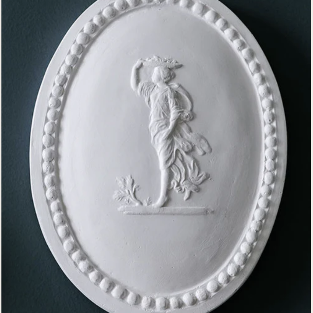 Alix D. Reynis Oval Plaster Medallion