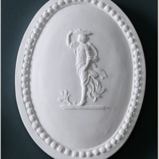 Alix D. Reynis Oval Plaster Medallion