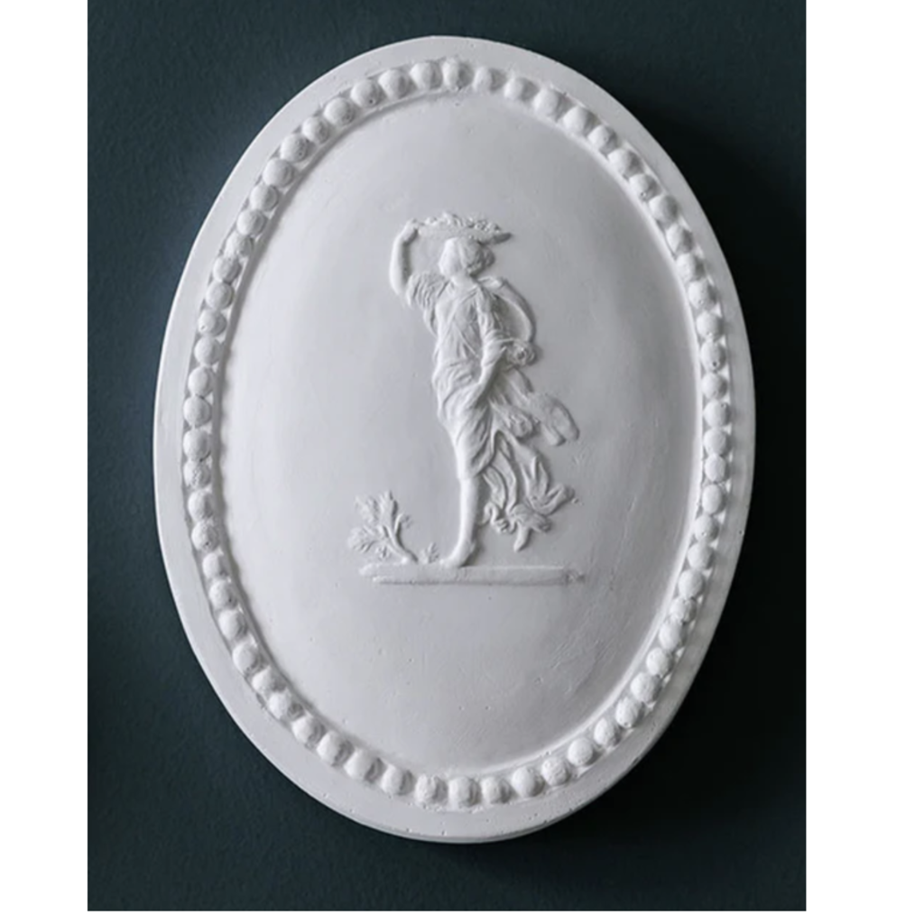 Alix D. Reynis Oval Plaster Medallion