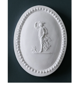Alix D. Reynis Oval Plaster Medallion