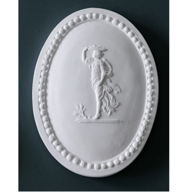 Alix D. Reynis Oval Plaster Medallion
