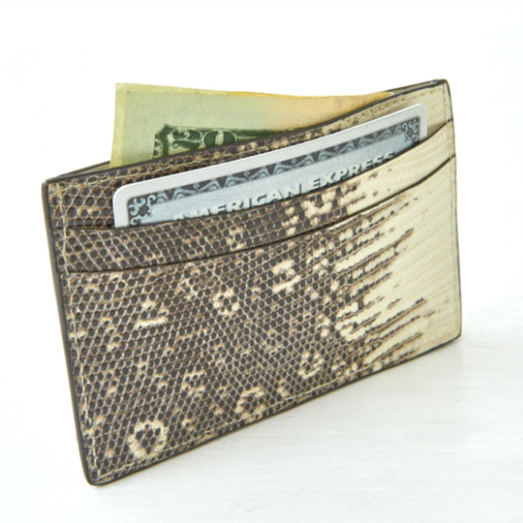 Lizard Card Case - Natural