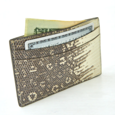 Lizard Card Case - Natural