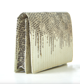 Lizard Flap Card Case - Natural