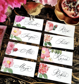 Rose Garden Place Cards (16) - Laydown