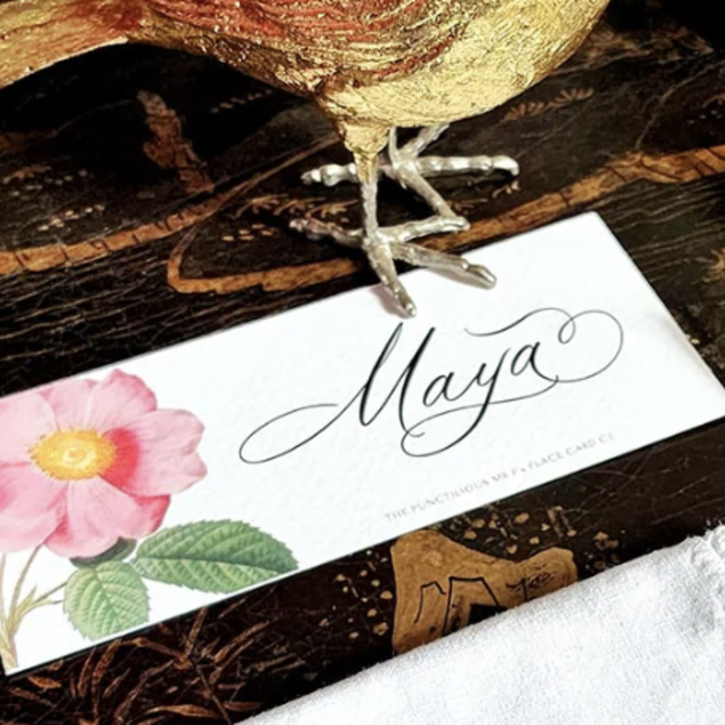 Rose Garden Place Cards (16) - Laydown