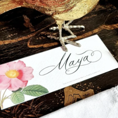 Rose Garden Place Cards (16) - Laydown