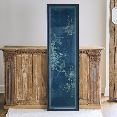 Framed Korean Flowers & Birds - #1