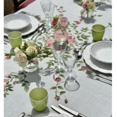 Rose Trellis Tablecloth -