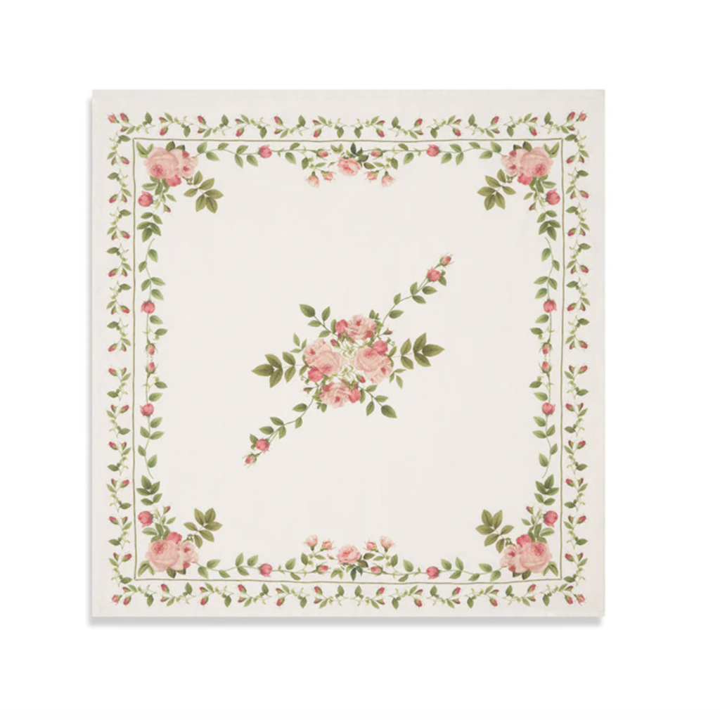Rose Trellis Linen Napkin