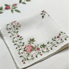 Rose Trellis Linen Napkin